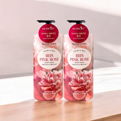 Sữa Tắm Nước Hoa On The Body Màu Hồng Iris Pink Rose 1100ml