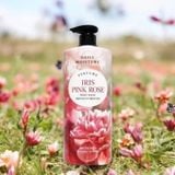 Sữa Tắm Nước Hoa On The Body Màu Hồng Iris Pink Rose 1100ml loại bỏ nỗi lo về vết đen tế bào chết