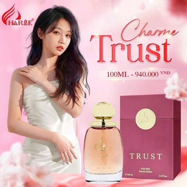 Hương thơm chai nước hoa Charme Trust2024 được ví von như một bó hoa nở rộ trên cơ thể nàng