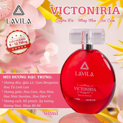 Nước hoa nữ  Lavila Victory 60ml một mùi hương thích hợp còn có thể tăng cường sự nổi bật và cá tính