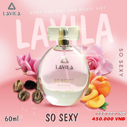 Nước Hoa Nữ Lavila So Sexy 60ml Mang lại cảm giác mê hoặc và lôi cuốn cho đối phương