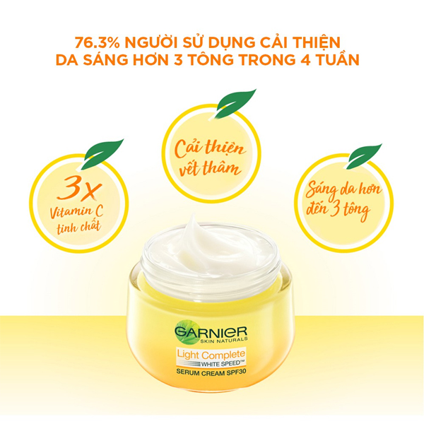 Kem Dưỡng Garnier Tinh Chất Serum Sáng Da Ban Ngày 50ml