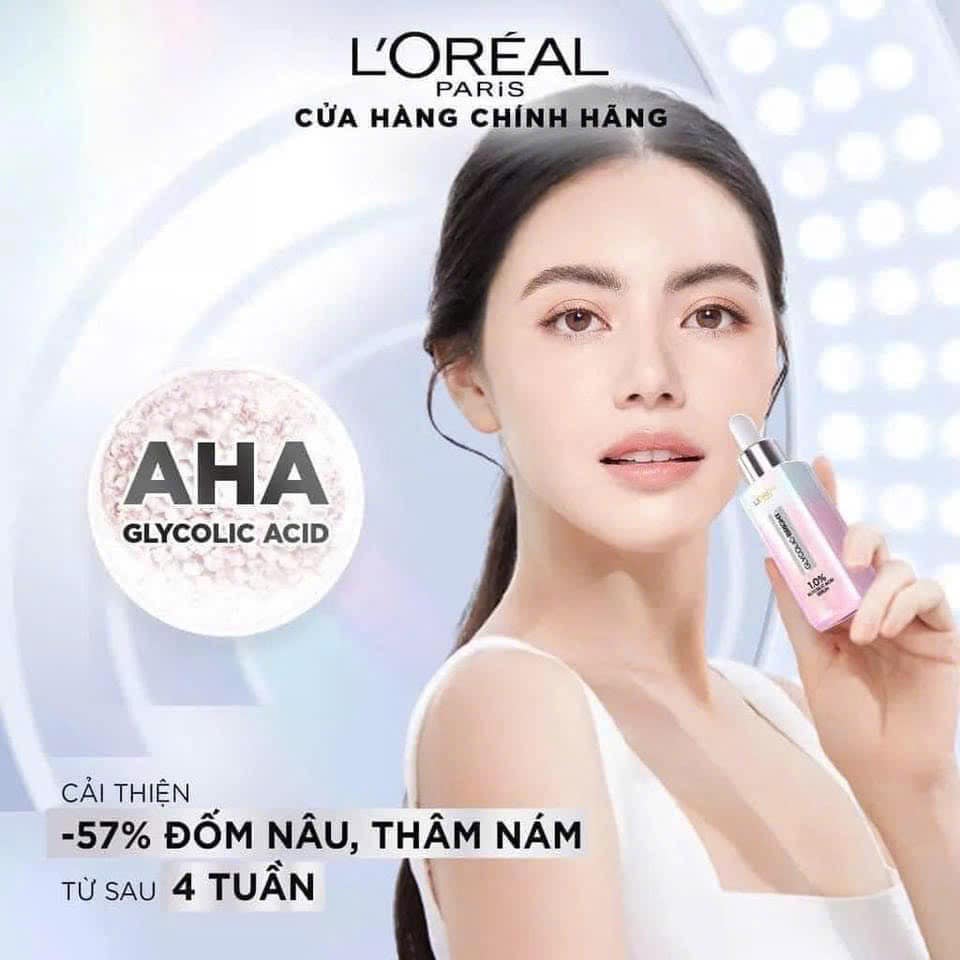 Loreal Dưỡng chất Glycolic  Bright Instant Glowing Serum 1% Glycolic Acid 30ml