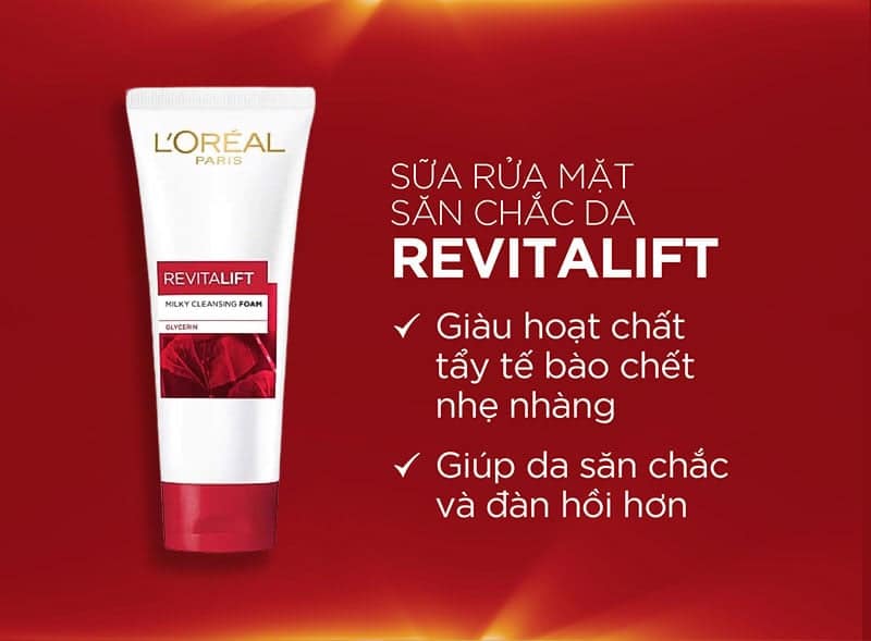 Sữa rửa mặt làm sạch và săn chắc da Revitalift Cleansing Foam 100ml