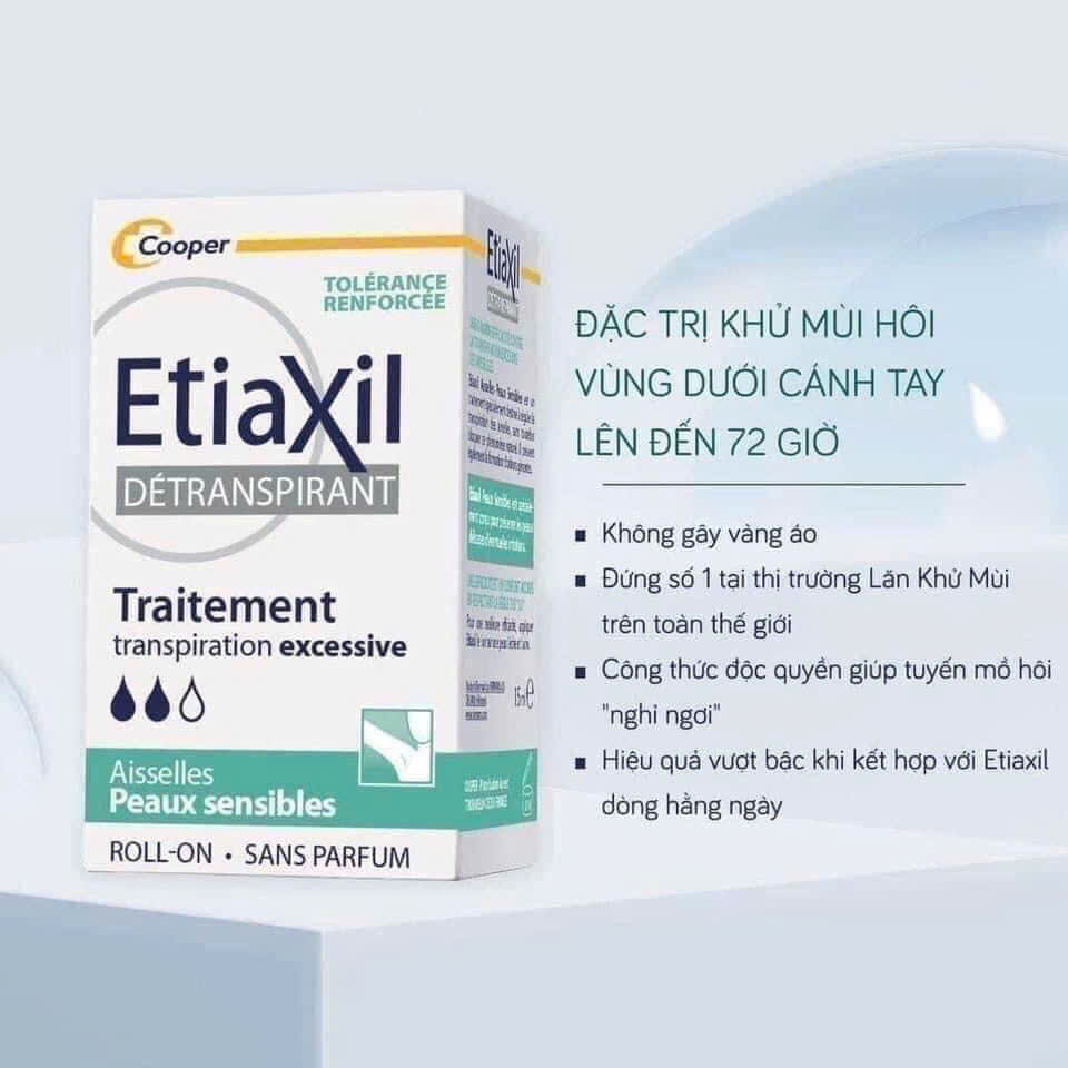 Lăn khử mùi Etiaxil hỗ trợ cải thiện mùi hôi nách