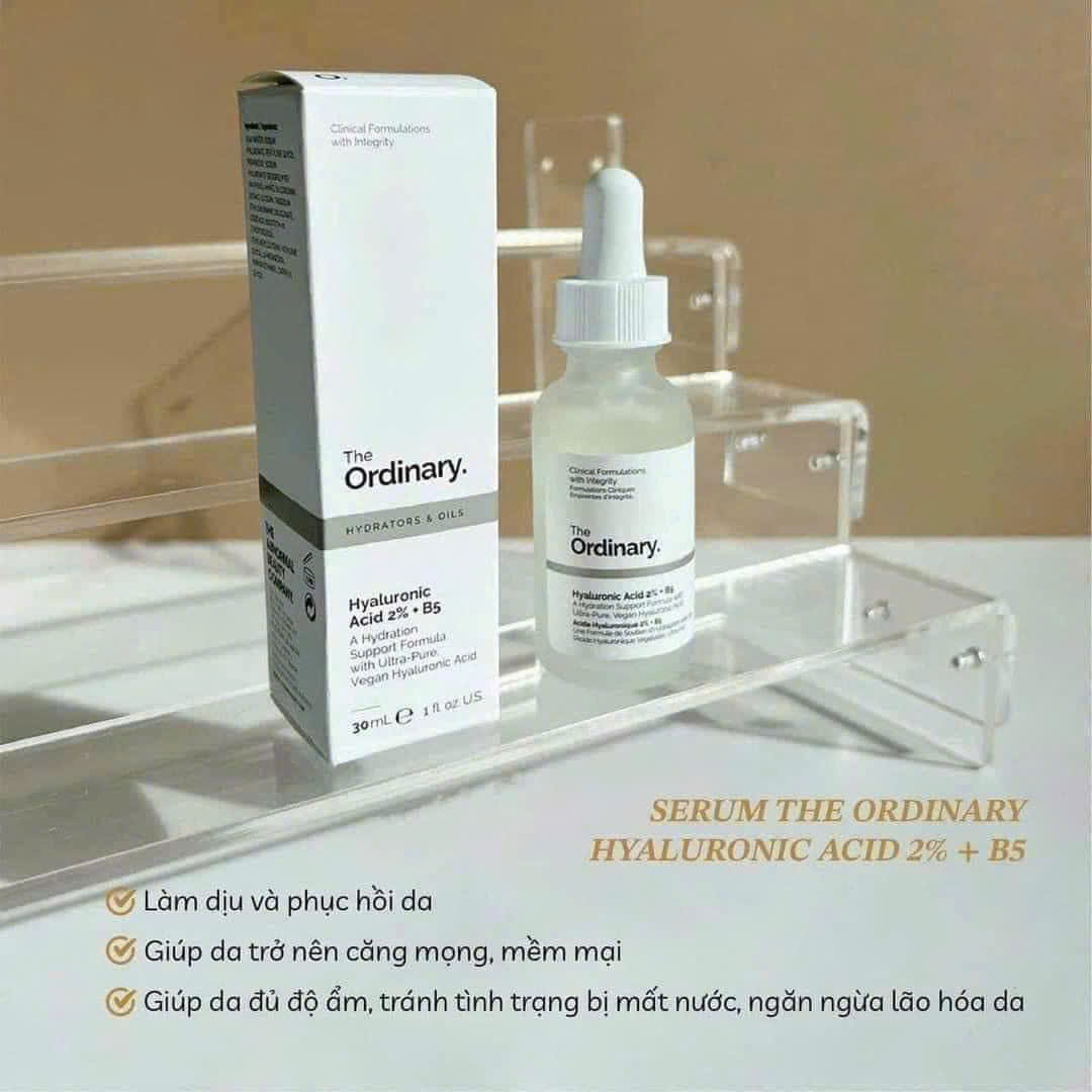 Serum The Ordinary Hyaluronic Acid 2% + B5 – Serum cấp nước và hồi phục da