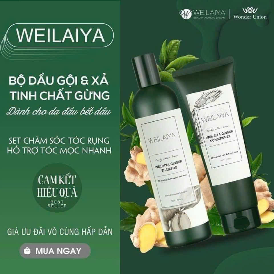 dầu gội xả Weilaiya dùng là ghiền