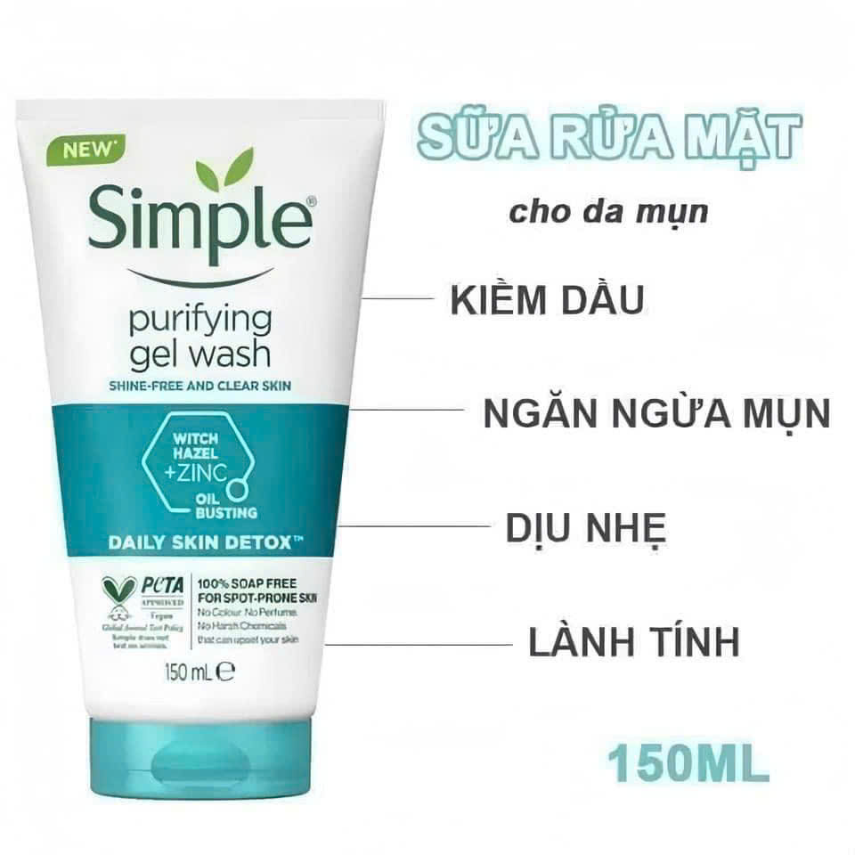 Sữa rửa mặt  Simple