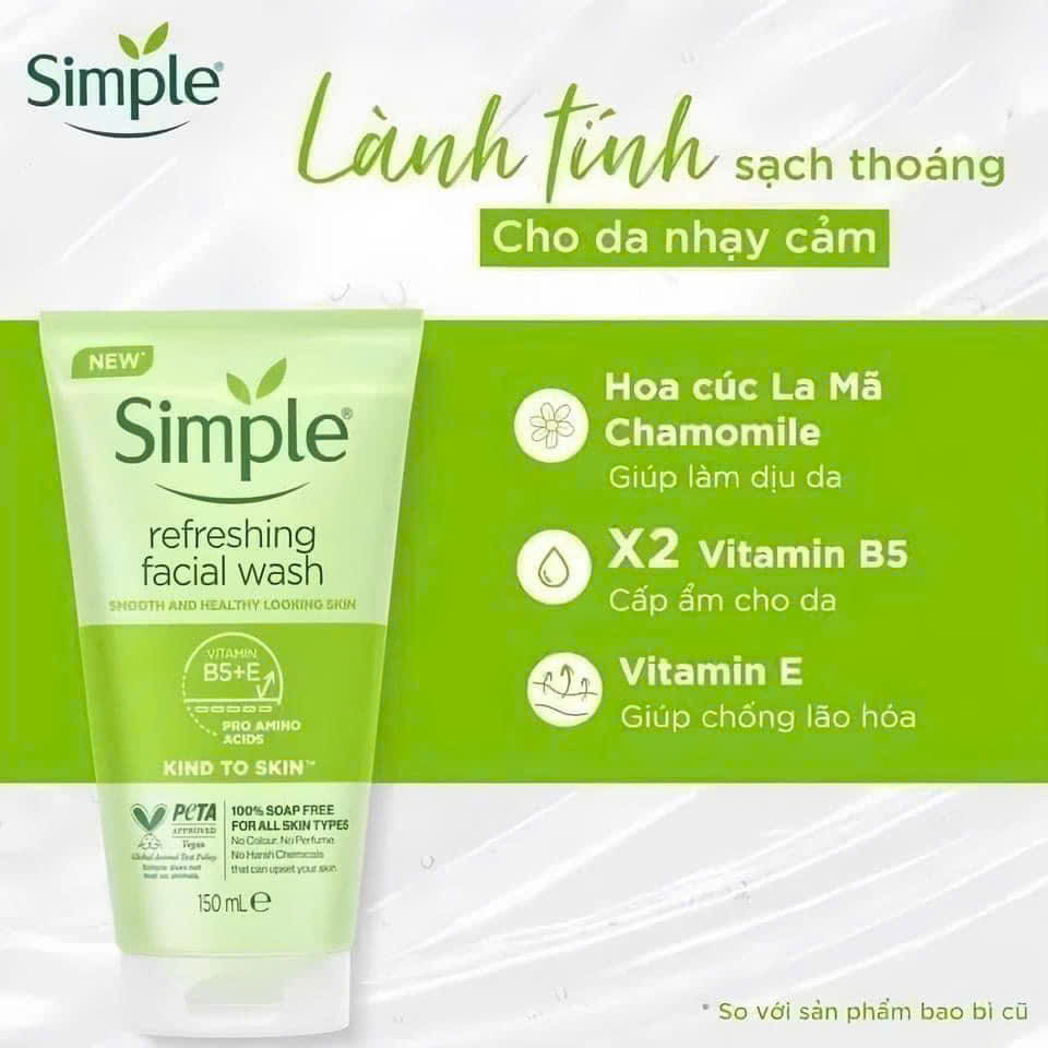 Sữa rửa mặt  Simple