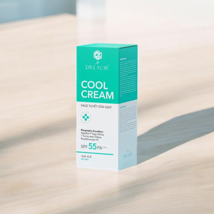 Dr Lacir Cool Cream Face Tuyết Sữa Gạo 50g SPF 55 PA+++