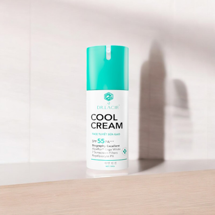 Dr Lacir Cool Cream Face Tuyết Sữa Gạo 50g SPF 55 PA+++