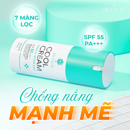 Kem Face Tuyết Sữa Gạo Dr Lacir Cool Cream Dưỡng Trắng Da Ban Ngày 50g