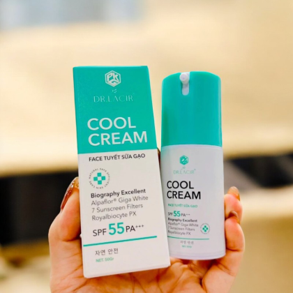 Kem Face Tuyết Sữa Gạo Dr Lacir Cool Cream Dưỡng Trắng Da Ban Ngày 50g