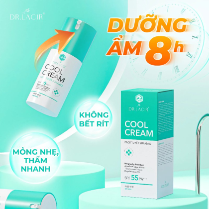 Kem Face Tuyết Sữa Gạo Dr Lacir Cool Cream Dưỡng Trắng Da Ban Ngày 50g