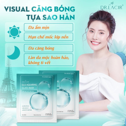 Mặt Nạ Thủy Tinh Dr Lacir Glu Aquaring Glass Mask Hộp 6 Miếng