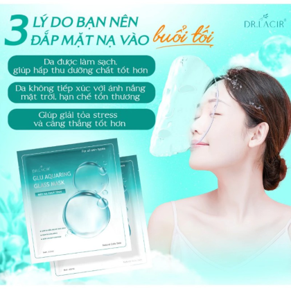 Mặt Nạ Thủy Tinh Dr Lacir Glu Aquaring Glass Mask Hộp 6 Miếng