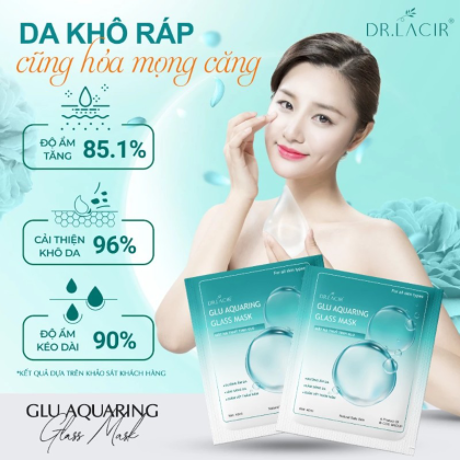 Mặt Nạ Thủy Tinh Dr Lacir Glu Aquaring Glass Mask Hộp 6 Miếng