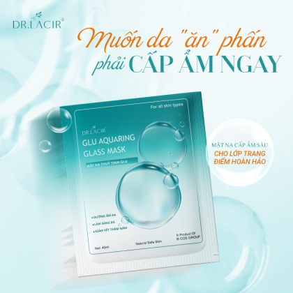 Da nhạy cảm khó chiều vẫn được yêu với Mặt Nạ Thủy Tinh Dr Lacir Glu Aquaring Glass Mask