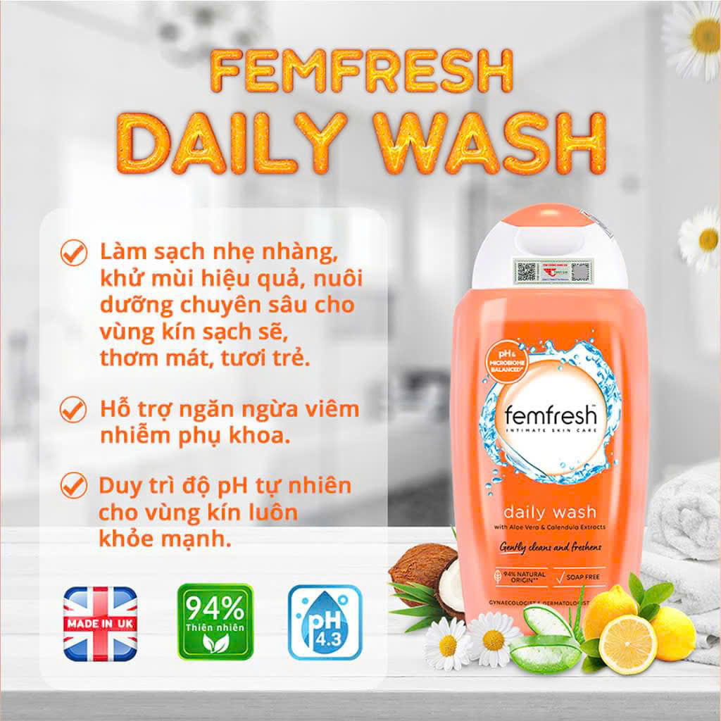 Dung dich vệ sinh Femfresh bí quyết để hàng triệu chị em phụ nữ chăm sóc cô bé sạch khỏe thơm mát