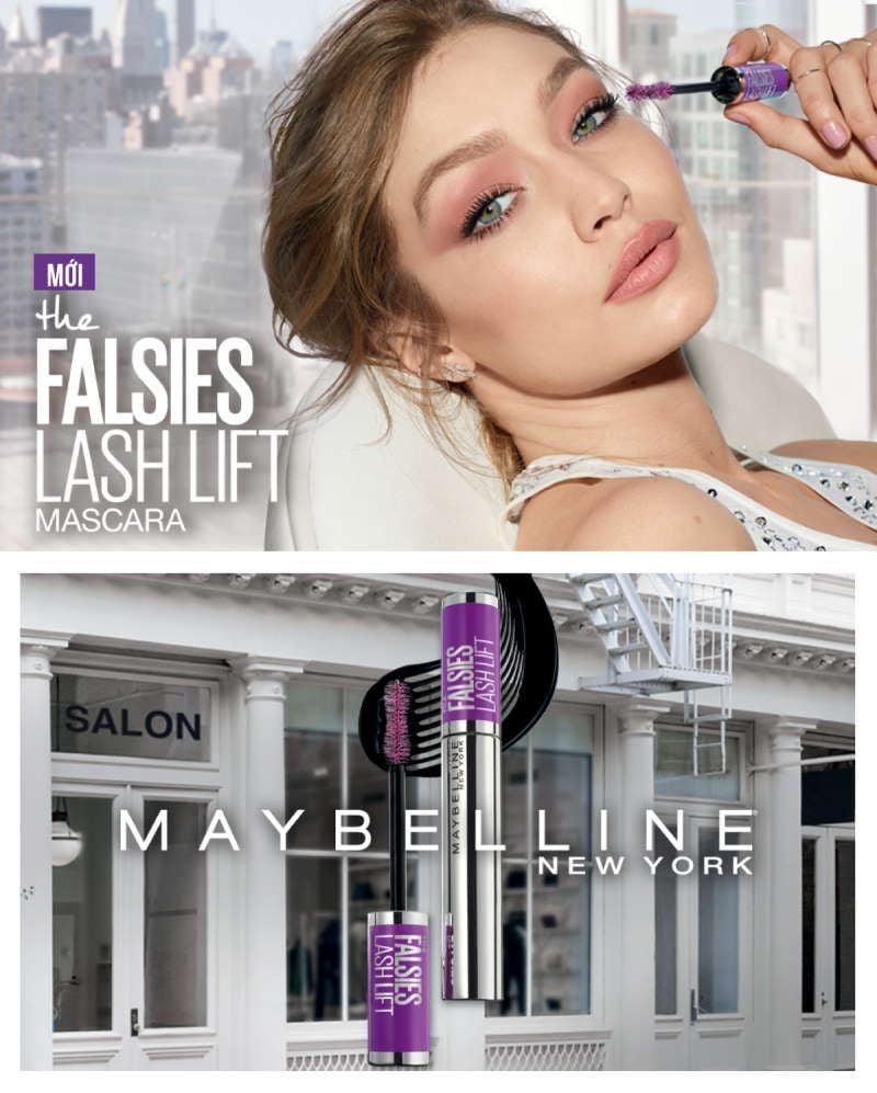 Mascara Uốn Mi, Làm Dài Và Dày Mi Tức Thì Maybelline The Falsies Lash Lift Waterproof  Very Black 8.6ml