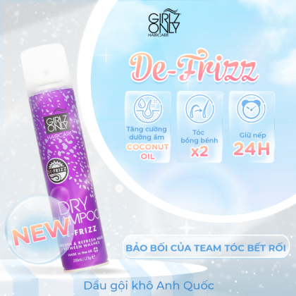 Dầu Gội Khô Girlz Only Màu Tím 200ml