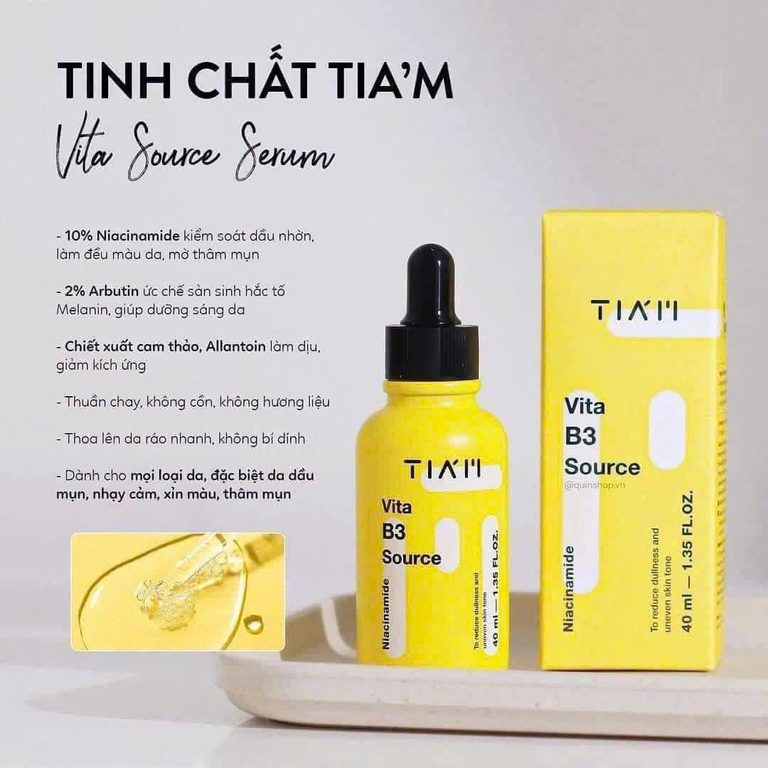 Lại là 1 em serum đang được review đỉnh chóp Serum Tia’m vàng  lọ 40ml lận