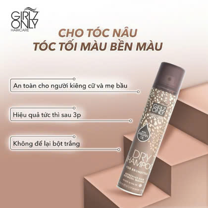 Dầu Gội Khô Girlz Only Màu Nâu 200ml