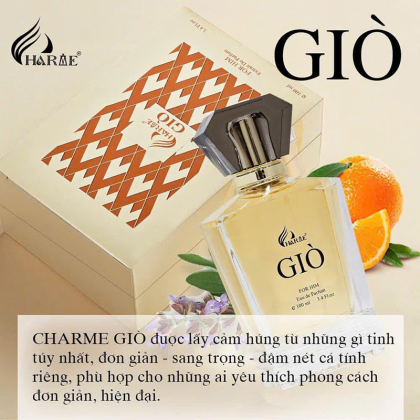 Nước Hoa Charme Giò Mùi Nam 100ml