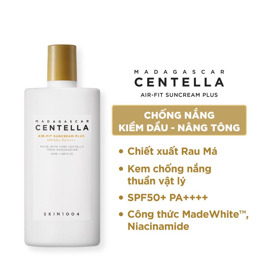 Kem Chống Nắng Skin1004 Madagascar Centella Air-Fit SunCream Dưỡng Và Làm Mềm Da SPF50+ PA++++50ml