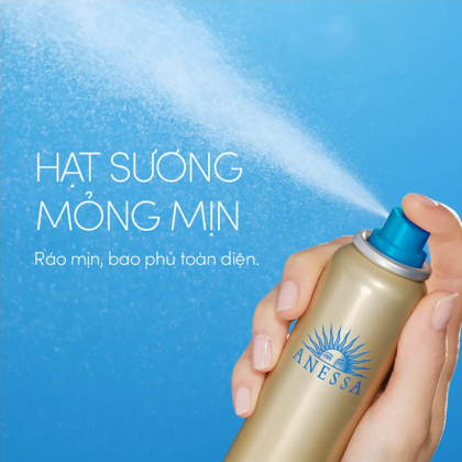 Xịt Chống Nắng Anessa Perfect UV Sunscreen Skincare Spray N SPF50+ PA++++ Dưỡng Da Đa Năng 60g