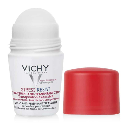 Vichy Détranspirant Intensif 72H - Lăn Khử Mùi Hiệu Quả Kéo Dài 72H 50ml Nắp Đỏ