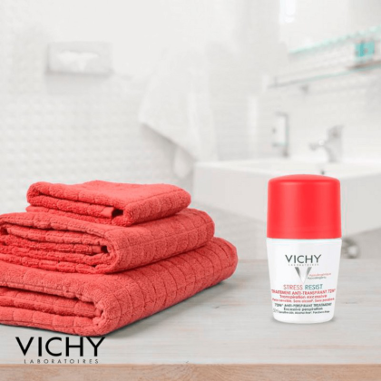 Vichy Détranspirant Intensif 72H - Lăn Khử Mùi Hiệu Quả Kéo Dài 72H 50ml Nắp Đỏ