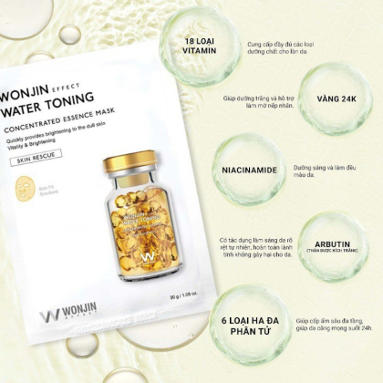 Mặt Nạ Dưỡng Da Wonjin Concentrated Essence Mask Hộp 10 Miếng