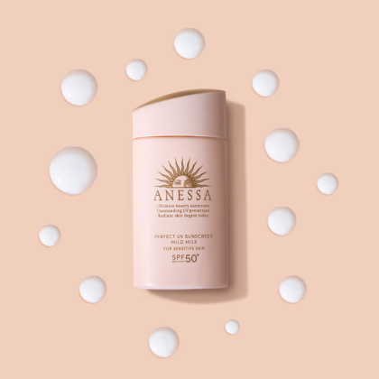 Sữa chống nắng dịu nhẹ cho da nhạy cảm Anessa Perfect UV Sunscreen Mild Milk SPF 50+ PA++++ 60ml