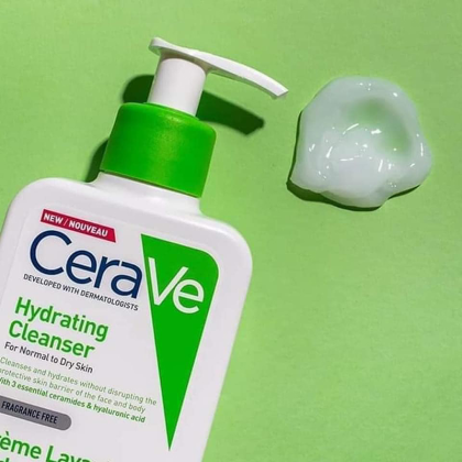 Sữa Rửa Mặt CeraVe Hydrating Facial Cleanser Màu Xanh Lá 473ml