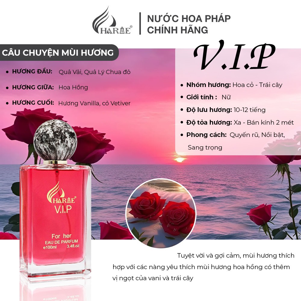 Top nước hoa nữ Hot của Charme