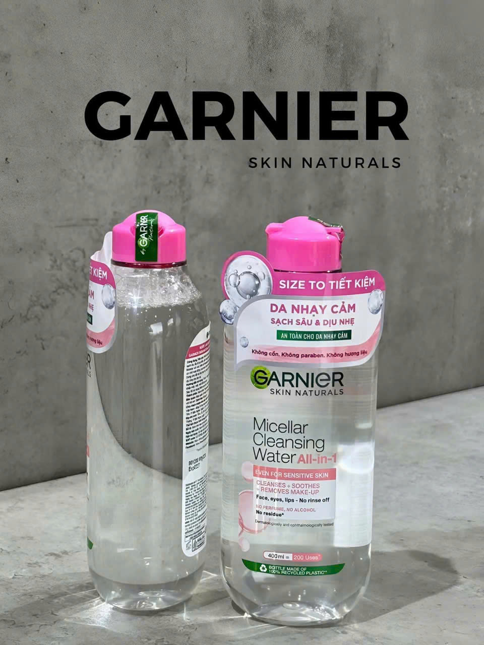 Nước Tẩy Trang Garnier Micellar Cleansing Water For Sensitive Skin 400ml