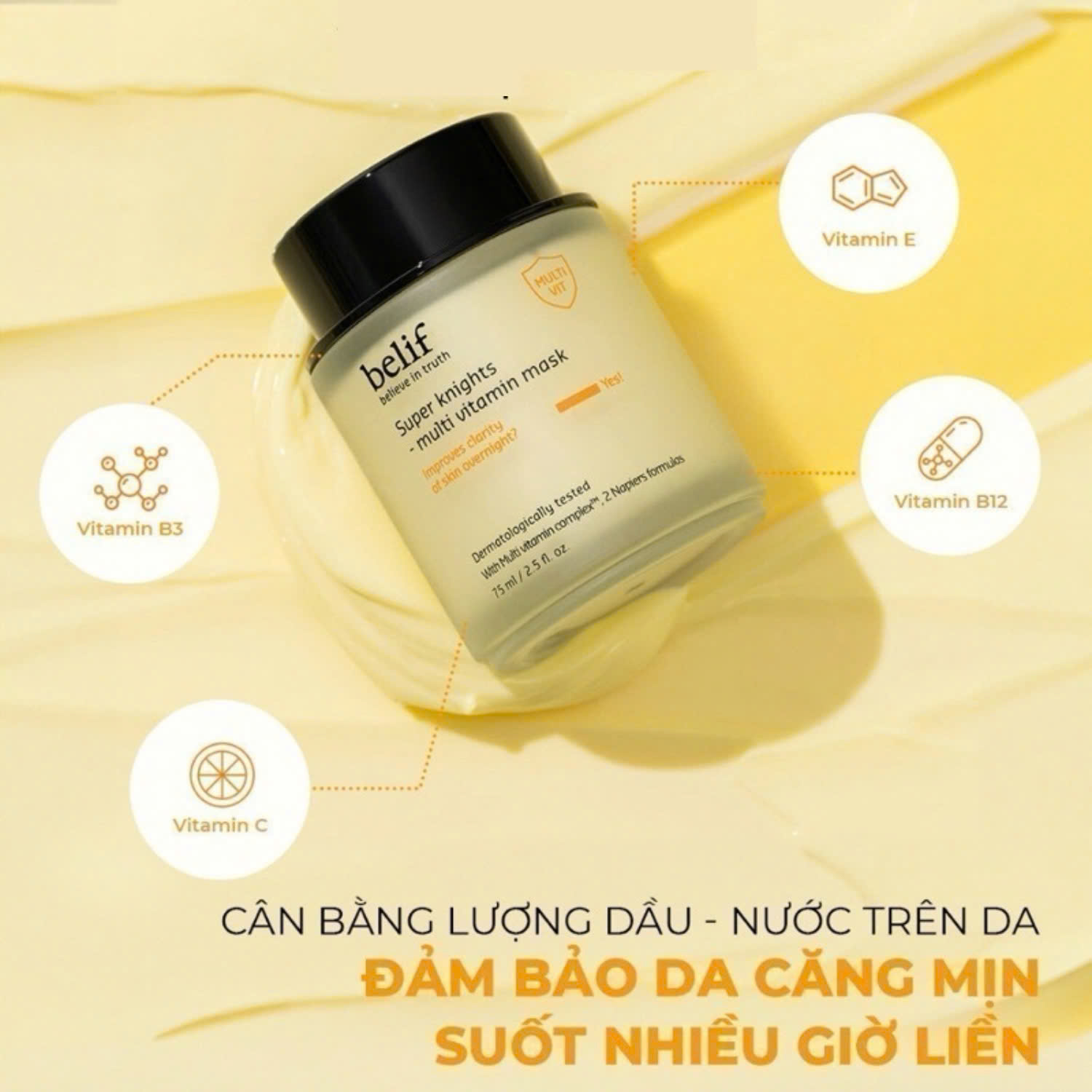 Mặt Nạ Ngủ Dưỡng Sáng Da Belif Super Knight Multi Vitamin Mask