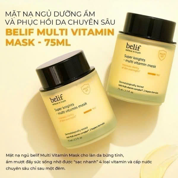 Mặt Nạ Ngủ Dưỡng Sáng Da Belif Super Knight Multi Vitamin Mask