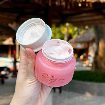 Kem dưỡng trắng face Whisis Rose Toneup Cream 50ml