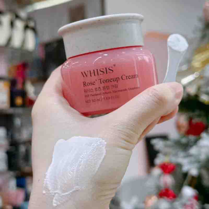 Kem dưỡng trắng face Whisis Rose Toneup Cream 50ml