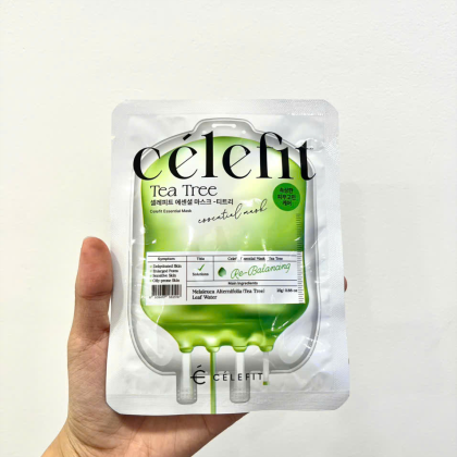 Mặt Nạ Celefit Tràm Trà Dịu Da, Kiểm Soát Dầu 23g Essential Mask