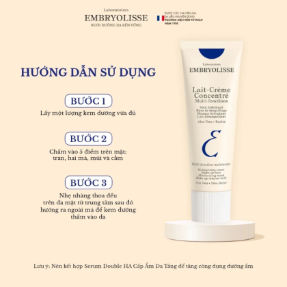 Sữa Dưỡng Ẩm Embryolisse Siêu Phục Hồi Da 75ml Lait-Crème Concentré