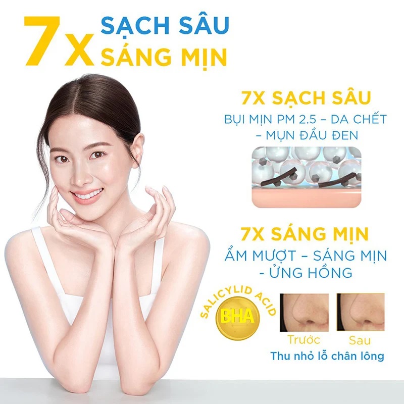 Sữa Rửa Mặt Senka Perfect Whip Vitamin C Màu Vàng Sáng Mịn Mờ Thâm 120g