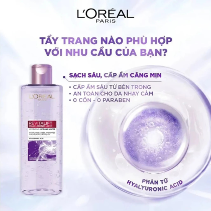 Nước Tẩy Trang Làm Sạch  Cấp Ẩm L