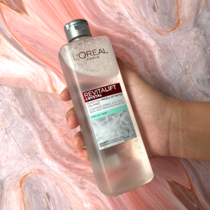 Nước Tẩy Trang Dành Cho Da Dầu L’oreal Revitalift Crystal Purifying Micellar Water For Oily Skin