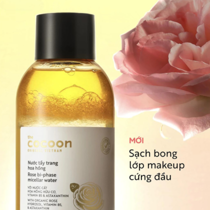 Nước Tẩy Trang Cocoon Hoa Hồng Cấp Ẩm Da 310ml