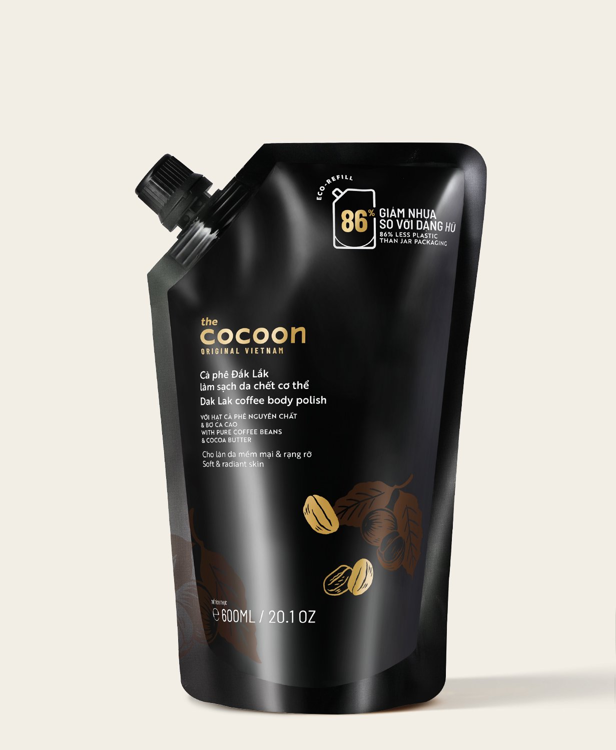 Tẩy Tế Bào Chết Cà Phê Cocoon Cho Body Dạng Túi Refill 600ml