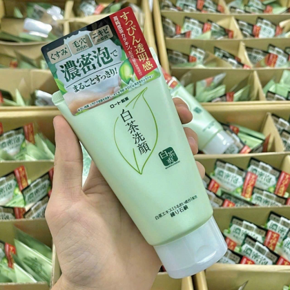 Sữa Rửa Mặt Trà Xanh Nhật Bản Rohto Shirochasou Green Tea Foam - Sạch mụn, sáng da