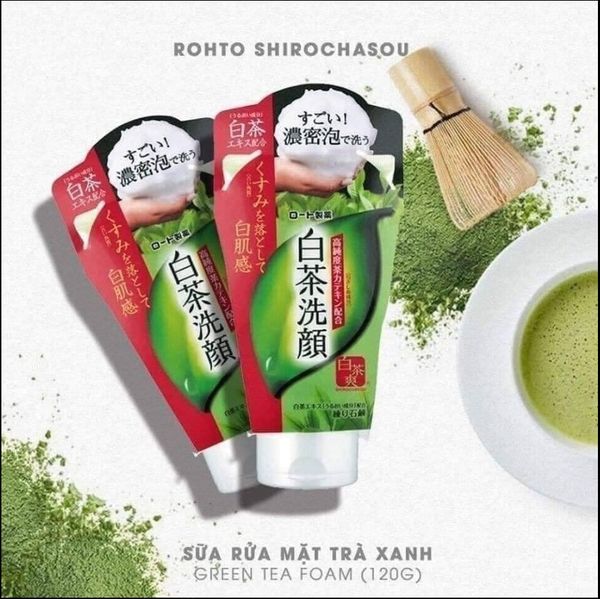 Sữa Rửa Mặt Rohto Shirochasou Trà Xanh Nhật Bản 120g